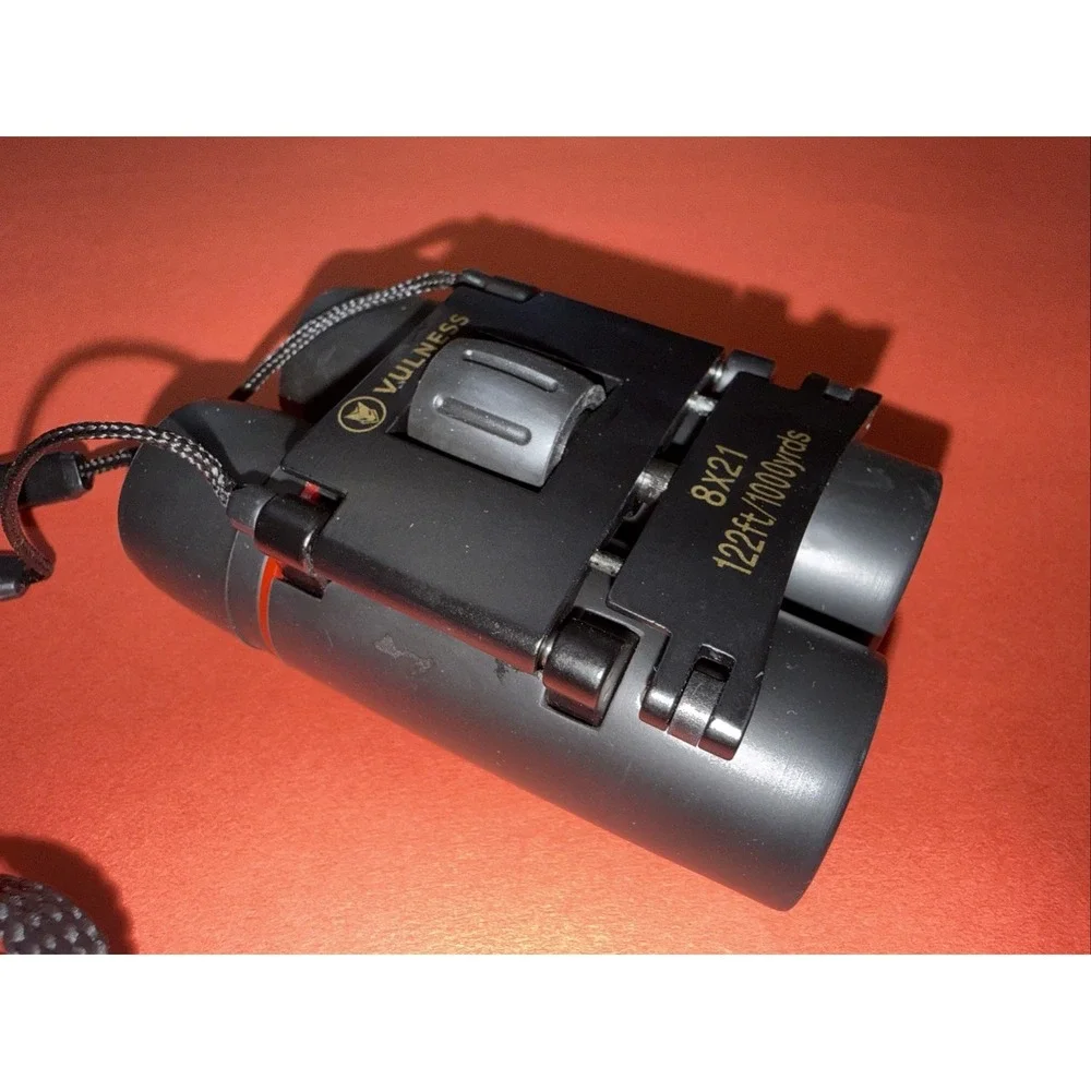 Vulness 8x21 Compact Pocket Binoculars Mini Travel Bird Watching Cruise Ship Bag